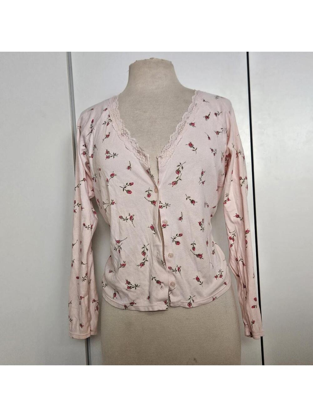 y2k 2000s vintage Victoria's Secret 100% cotton cardigan.